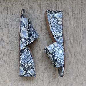 Blue Python Wedges by LoQ